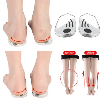 Магнитные Силиконовые Массажные Стельки Гелевого Типа O/X Для Ног Ортопедические Накладки На Пятки Корректор Вальгусно-Варусной Деформации Стопы Стельки Для Обуви Уход За Ногами