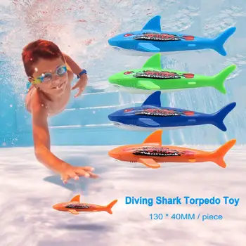 4 шт./компл. Летняя игрушка для метания ракет в виде акулы, забавная игра для дайвинга в бассейне, игрушки для детей, аксессуары для дайвинга с дельфинами, игрушка