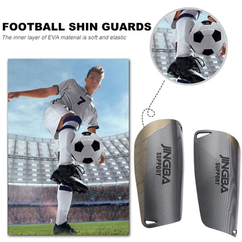 1 пара футбольных щитков для голени, легкая защитная накладка для футбольного матча, защита подушки EVA, Универсальное футбольное защитное снаряжение