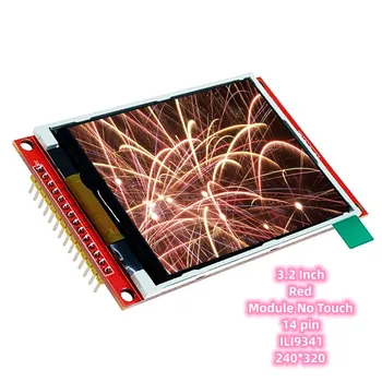 DIY Электронный дисплей 3,2 дюйма ESP 32 Красный Модуль Без касания ILI9341 IC Разрешение 240* 320 HD 14PIN 4-Проводной Интерфейс SPI