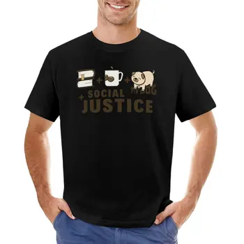 Книги, кофе, собаки и социальная справедливость II, блузка, футболка на заказ, мужские футболки с длинным рукавом