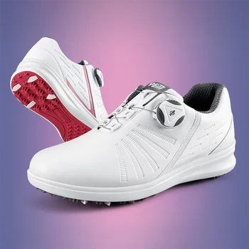 Водонепроницаемая обувь для гольфа PGM, женская обувь, легкие кроссовки со шнурками и пряжкой, женские дышащие нескользящие кроссовки, обувь