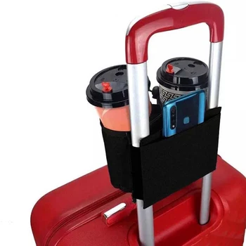 Багажный подстаканник для путешествий Прочный Ручной Дорожный багаж Сумка для напитков Новый Дорожный подстаканник Подходит для всех ручек чемодана Сумка для хранения
