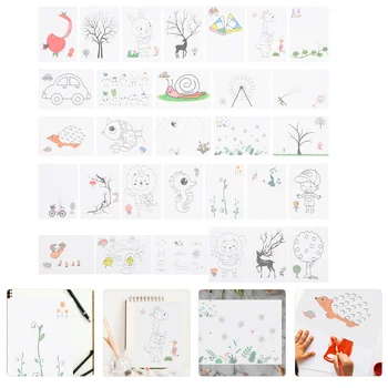 Инструменты для рисования ручными красками Карточки для рисования пальцами для детей Игровой набор Kidcraft Детский Забавный рисунок