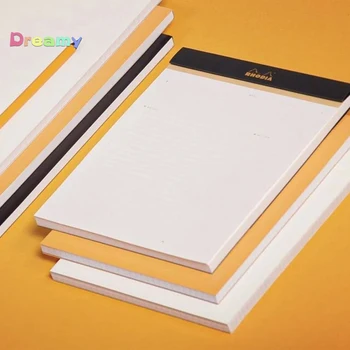 Дневник Rhodia Формата А4, универсальный чистый блокнот для заметок в сетку, 16-дюймовый Классический раскладывающийся Белый Оранжевый Черный Формат А5, водонепроницаемый