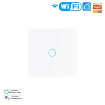 Кнопка Home Wall 1/2/3/4 Gang WiFi Single Fire Zero Fire Универсальный Переключатель TUYA WiFi Smart Touch Switch Для Alexa И Google Home