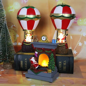 Снеговик Санта Светящийся Снеговик Камин Ночник Рождественский подарок Подарочные украшения Светодиодные фонари Украшение семейной спальни