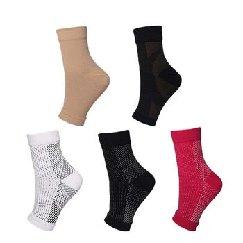 Летние однотонные спортивные носки, женские носки для фитнеса на открытом воздухе, носки для икр, компрессионные носки, защита лодыжек, эластичные носки