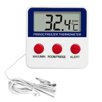 Термометр для холодильника M89B 1 упаковка Цифровой термометр для морозильной камеры Термометр для холодильника Макс. и мин. Дисплей с магнитом