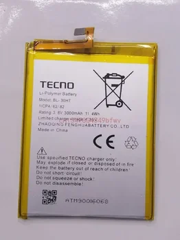 Аккумулятор емкостью 3000 мАч 3,8 В для мобильного телефона TECNO BL-30HT Batterie Bateria Замена деталей