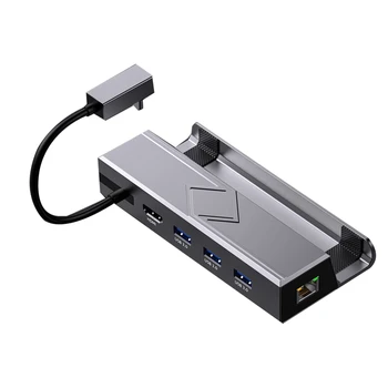 Док-станция Steam Deck 6 в 1 с поддержкой 4K при 60 Гц, гигабитным Ethernet, 3 портами USB 3.0 и USB-C PD-портом