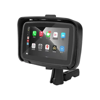 5-дюймовый беспроводной Apple Screen Carplay IPX7 Android Авторадио GPS Навигация Водонепроницаемый дисплей Портативный Мотоцикл