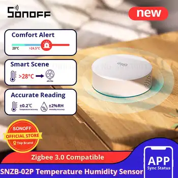 SONOFF SNZB-02P Zigbee Датчик температуры и влажности для умного дома Работает с SONOFF IHost, NSPanel Pro, ZB Bridge Pro, ZBDongle-E