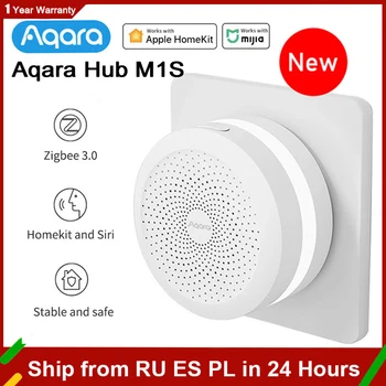 Aqara Smart Hub M1S Gateway Беспроводной Zigbee 3.0 Wifi RGB Светодиодный ночник Динамик Пульт дистанционного управления Приложение Mi home Homekit