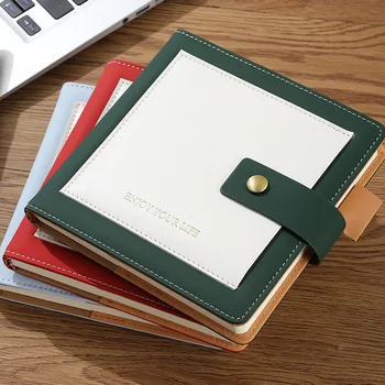 Симпатичный портативный карманный блокнот, мини-квадратный блокнот, ручная книга из искусственной кожи, Маленький подарок, милые записные книжки для девочек