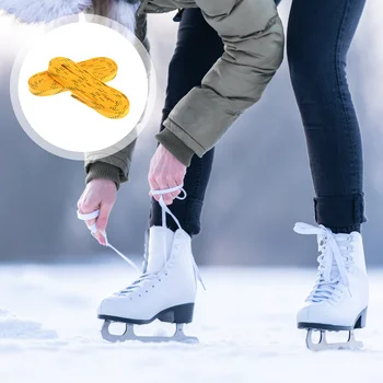 1 Пара профессиональных шнурков для хоккейных коньков, Вощеные шнурки для обуви, предотвращающие замерзание, предотвращающие переломы, шнурки для спортивной обуви, лыжи, хоккей