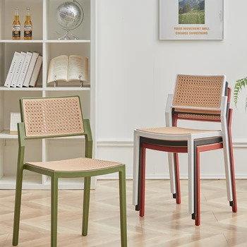 Современный минималистичный обеденный стул с утолщенной складывающейся спинкой, Nordic Ins Leisure Desk Chair
