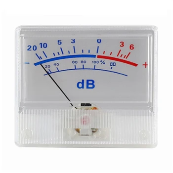 Квадратный измерительный прибор для измерения уровня VU Meter Инструмент для тестирования оборудования VU Meter Инструмент для измерения уровня для домашнего DIY инструмента
