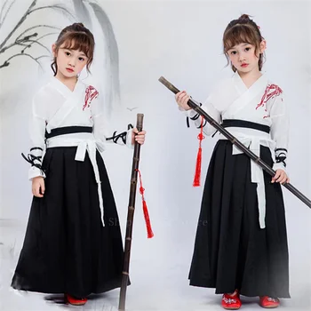 Традиционное детское кимоно Cosutume в японском стиле для маленьких девочек и мальчиков, костюм Самурая Юката, халат Хаори с вышивкой, вечерний косплей