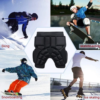 Унисекс, утолщенный протектор для бедер, Защитная накладка для лыж EVA, защита ягодиц от падения, Регулируемая для катания на лыжах, сноуборде