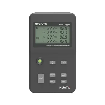 8-Канальный Термопарный Термометр Регистратор данных Поддерживает K, J, E, T, R, S, N, B Тип датчика Thercouple