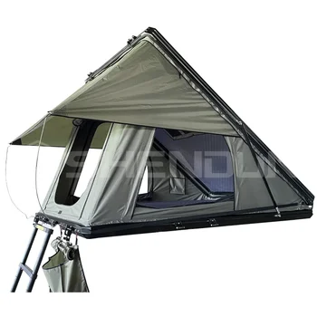 Автомобиль Треугольник Кемпинг Палатка На крыше Автомобиль на 6 Человек Алюминиевая Палатка На крыше Жесткая Оболочка Аксессуары для Палатки На крыше