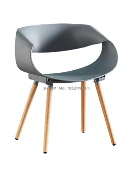 Современный минималистичный домашний стул из пластиковой скандинавской сетки, красный обеденный стул со спинкой, стул для отдыха, письменный стол, стол для переговоров и