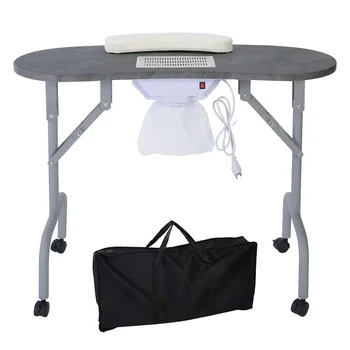 Портативный маникюрный стол, складной маникюрный стол с пылесборником, профессиональный маникюрный стол для рабочего места техника в спа-салоне