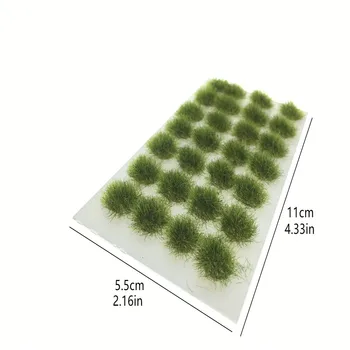 Архитектура 5 мм смешанная зеленая трава из флока для макета поезда Ho Дизайн диорамы Строительные материалы