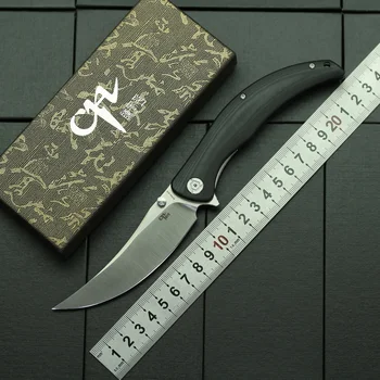 Складной Нож Ch Suitan Flipper из стали D2 с атласной поверхностью, Лезвие G10, Ручка для кемпинга, охоты, кухни, Карманные инструменты для фруктов, EDC-инструменты