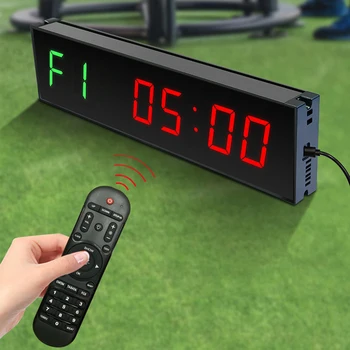 Светодиодный цифровой обратный отсчет Type-C, Подключаемые цифровые часы обратного отсчета, беспроводной пульт дистанционного управления с клейким крючком для тренировок на соревнованиях