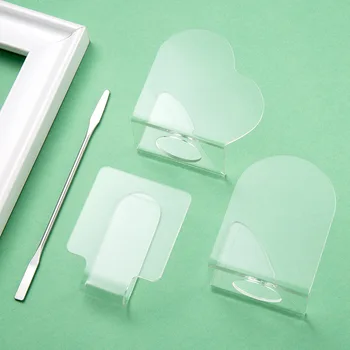 Универсальная прозрачная акриловая палитра, которую легко протирать Для трехмерной росписи ногтей, инструменты для макияжа, Экономичная гладкость