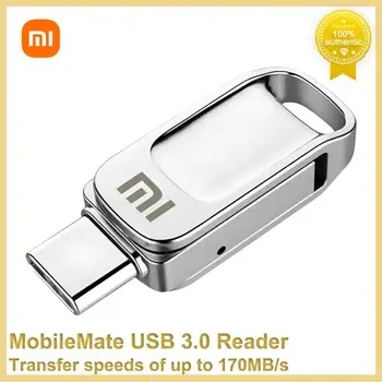 USBфлэш-накопитель Xiaomi объемом 2 ТБ, флеш-накопитель объемом 1 ТБ, водонепроницаемые Металлические карты памяти, устройства хранения данных, высокоскоростной USB 3.0 для настольных ПК, ноутбуков.