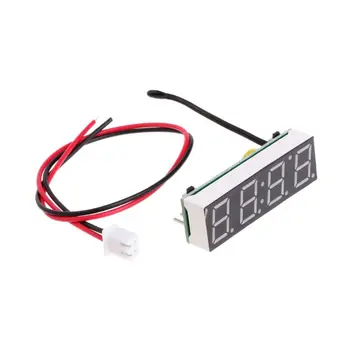 Цифровые автомобильные светодиодные электронные часы для определения времени и температуры 3 в 1 метре 12V 5