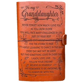 Дневнику моей внучки, 100-страничный многоразовый блокнот в кожаной обложке в стиле ретро, подарок на выпускной в школу для девочек
