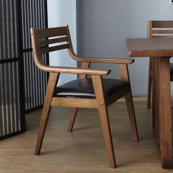 Стул для японского ресторана, кухонный стул из массива дерева, спинка для отдыха, мебель для гостиной, Универсальные стулья для столовой