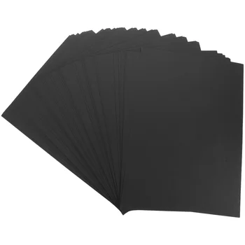 Эскиз из черного картона для рисования большой плотной картины формата А4 с графическими изображениями, поздравительная упаковка