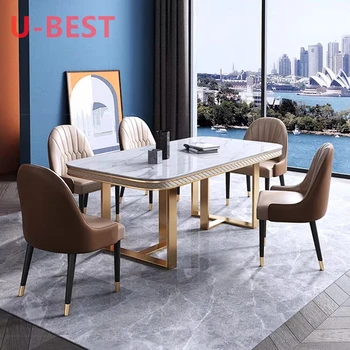 Яркий шиферный обеденный стол, убирающийся в маленькую домашнюю квартиру, Современный минималистичный Прямоугольный складной стол и стул в сочетании