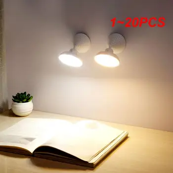 1 ~ 20ШТ Ночник с датчиком движения CoRui, вращающийся на 360 °, зарядка через USB, автоматическое распознавание стены шкафа, светодиодный ночник, прикроватная лампа