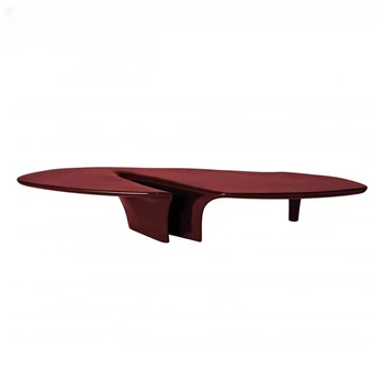 Журнальный столик из стекловолокна в скандинавской дизайнерской форме, тренога, овальный стол для совещаний в гостиной на открытом воздухе, детский игровой стол