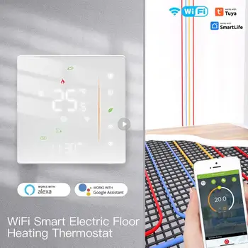 Wifi Smart Thermostat App Пульт дистанционного управления Smar Thome Совместим с домашним контроллером температуры Alexa Беспроводной Tuya