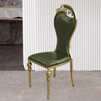 Обеденные стулья из скандинавской ткани, Домашняя спинка, стул для макияжа, Современная мебель для кухни и столовой, Креативный стул для ресторана