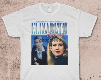 Elizabeth Holmes Theranos ретро Винтажная футболка Подарок для мужчин Женская рубашка