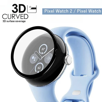3D Изогнутая Защитная пленка для экрана Google Pixel Watch 2 LTE / Аксессуары PixelWatch Мягкая Керамическая пленка на Pixel Watch2 Без стекла