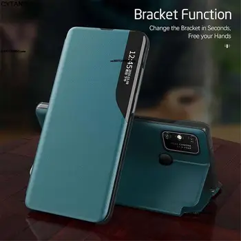 52A Кожаный Флип-чехол с Окошком Smart View для Samsung Galaxy A52 A 52 5G 2021 SM-A526B/DS 6,5 