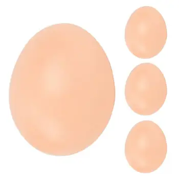 4шт поддельных яиц, модное антидеформирующее поддельное куриное яйцо, реалистичное пасхальное компактное куриное яйцо своими руками для детей