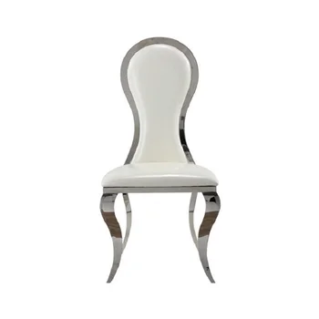 Европейский стиль, современный минималистичный свадебный стол на открытом воздухе с высокой спинкой, модный современный обеденный стол и стул для конференций