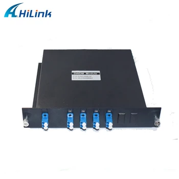 Hilink LGX/1U 4CH + UPG двухволоконный модуль LC-UPC/APC 100 ГГц DWDM MUX + DEMUX