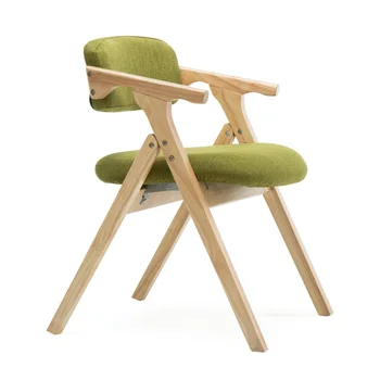 Обеденный стул обеденный стул из скандинавского дерева современный минималистичный тканевый складной стул с подлокотником и спинкой компьютерный стул домашний диван для гостиной