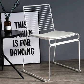 Индивидуальный обеденный стул в скандинавском стиле, комод для отдыха, Металлический офисный обеденный стул для вечеринки на открытом воздухе, мебель для гостиной Silla Comedor